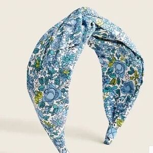 J. Crew Liberty Print Blue Floral Twist Headband